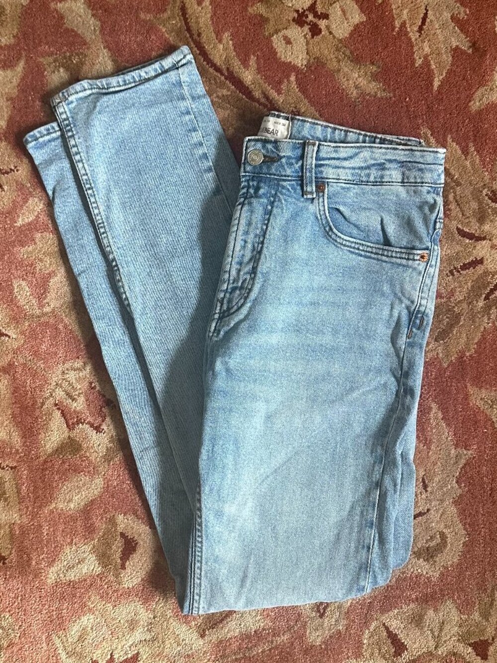 Pull & Bear Men's Light Wash Denim Jeans Size 32 👖